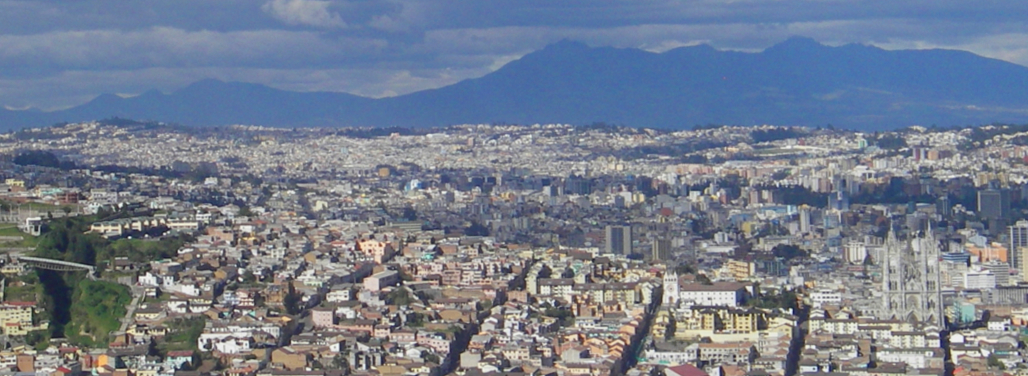 The city of Quito, and eternal spring