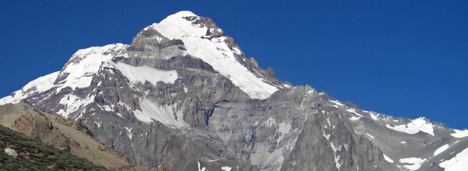 Approaching the highest point in the Western Hemisphere, Aconcagua