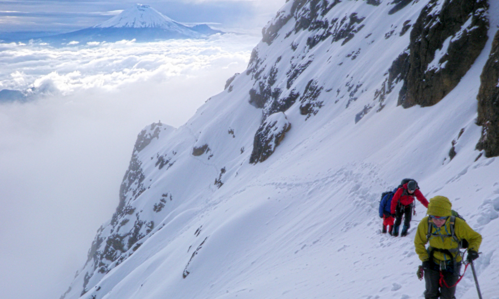 High on Illiniza Norte after a fresh snowfall