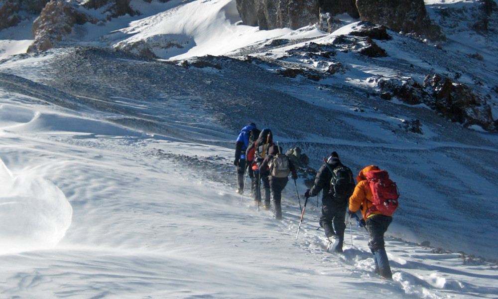 setting out on summit day