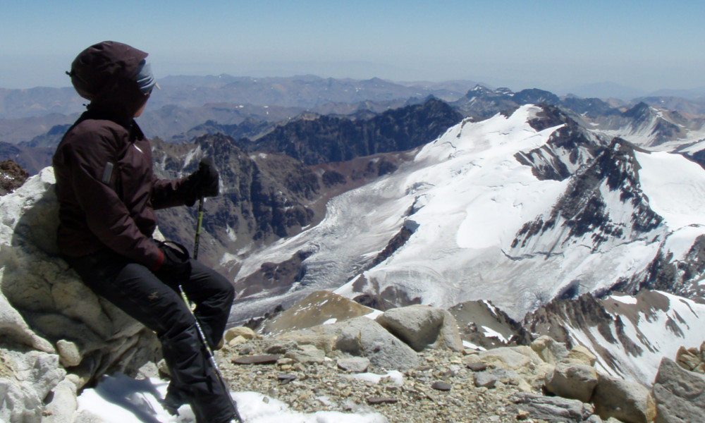 View from high camp