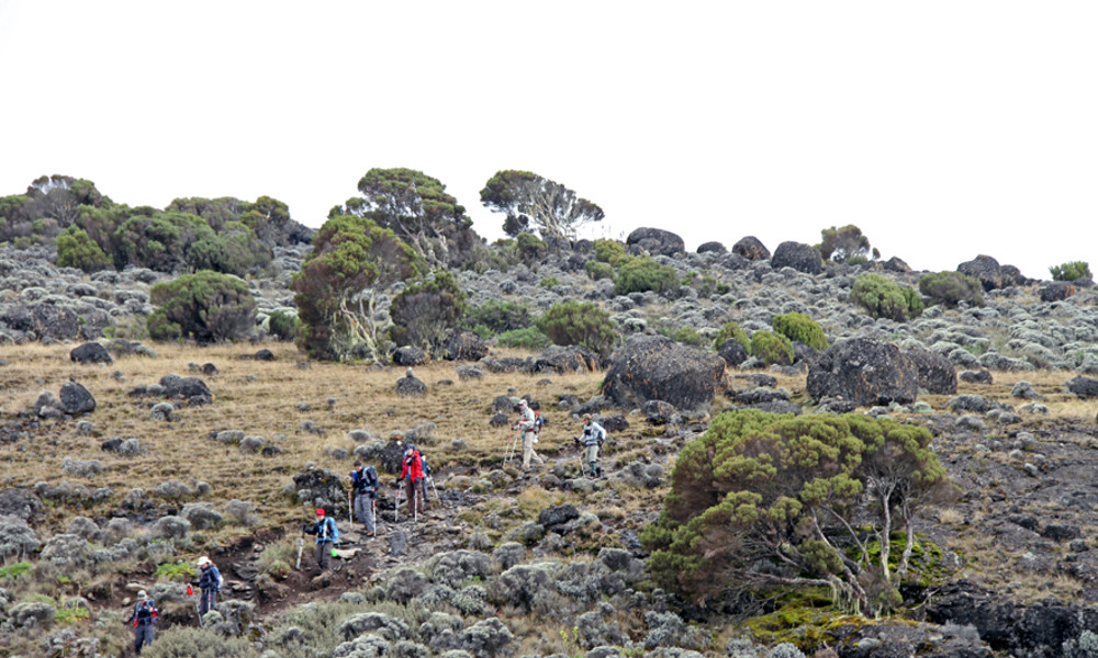 Descending after a succesful summit