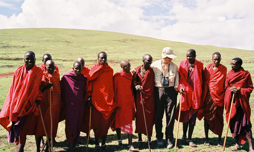 Masai herders on the way to Ngorongoro Crater