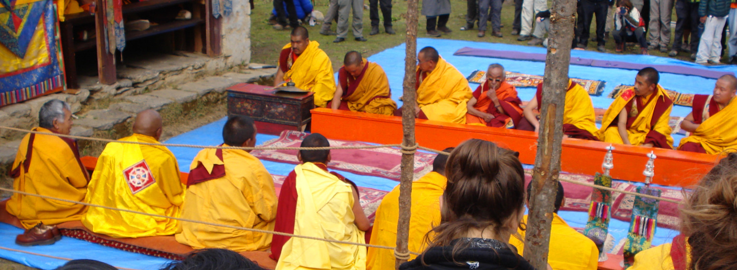 Visit to a Buddhist temple in Kathmandu