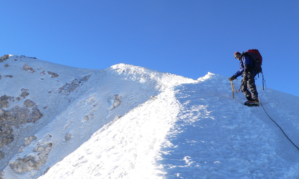 Approaching the summit of Pico de Orizaba